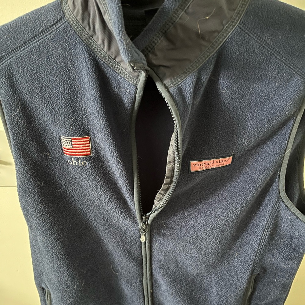 Men Vineyard Vines Fleece Vest Small